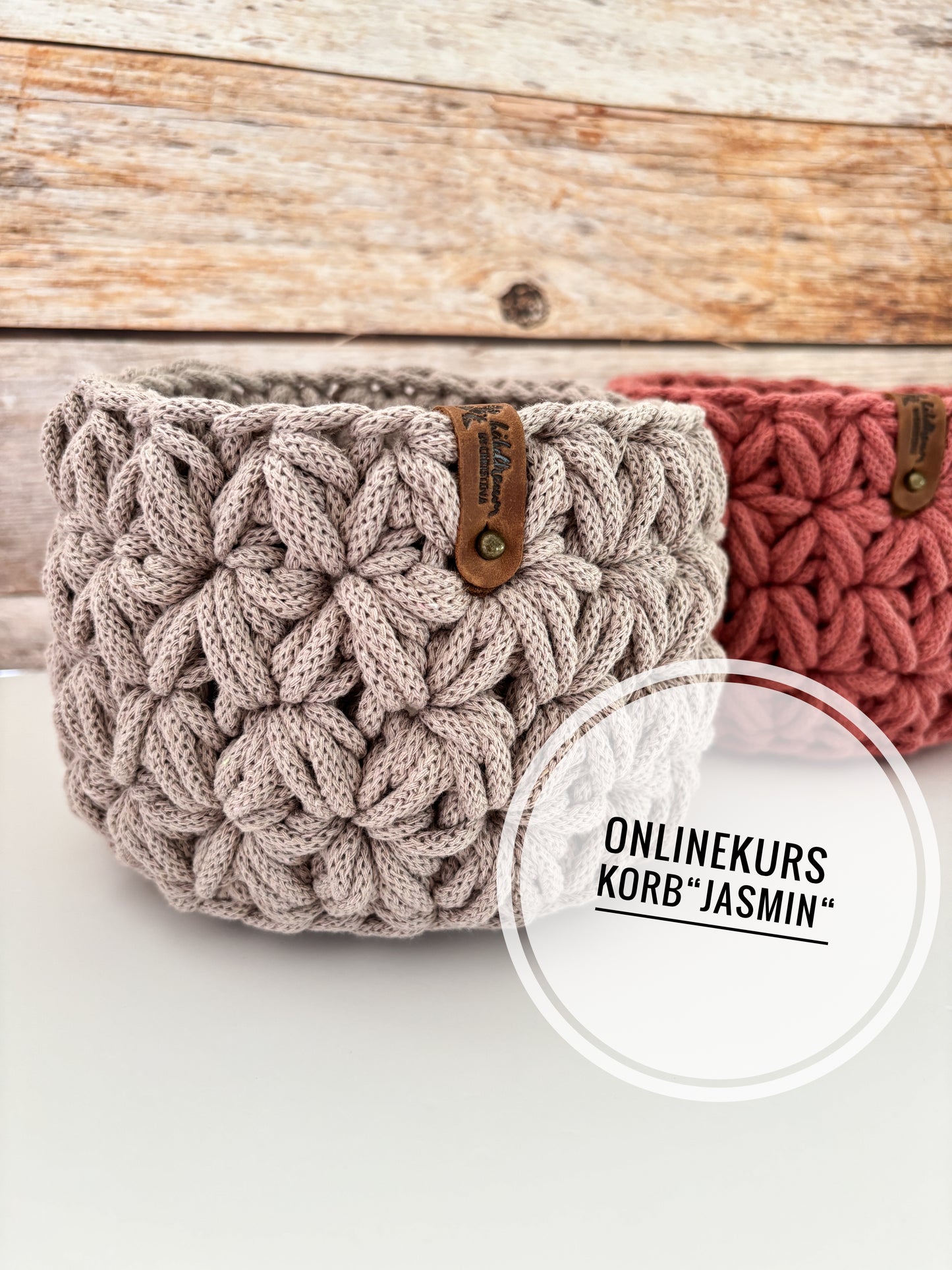 ONLINE-KURS- „Deutsch" für ein Korb "Jasmin"- Design von Haekeltraum_byChristina