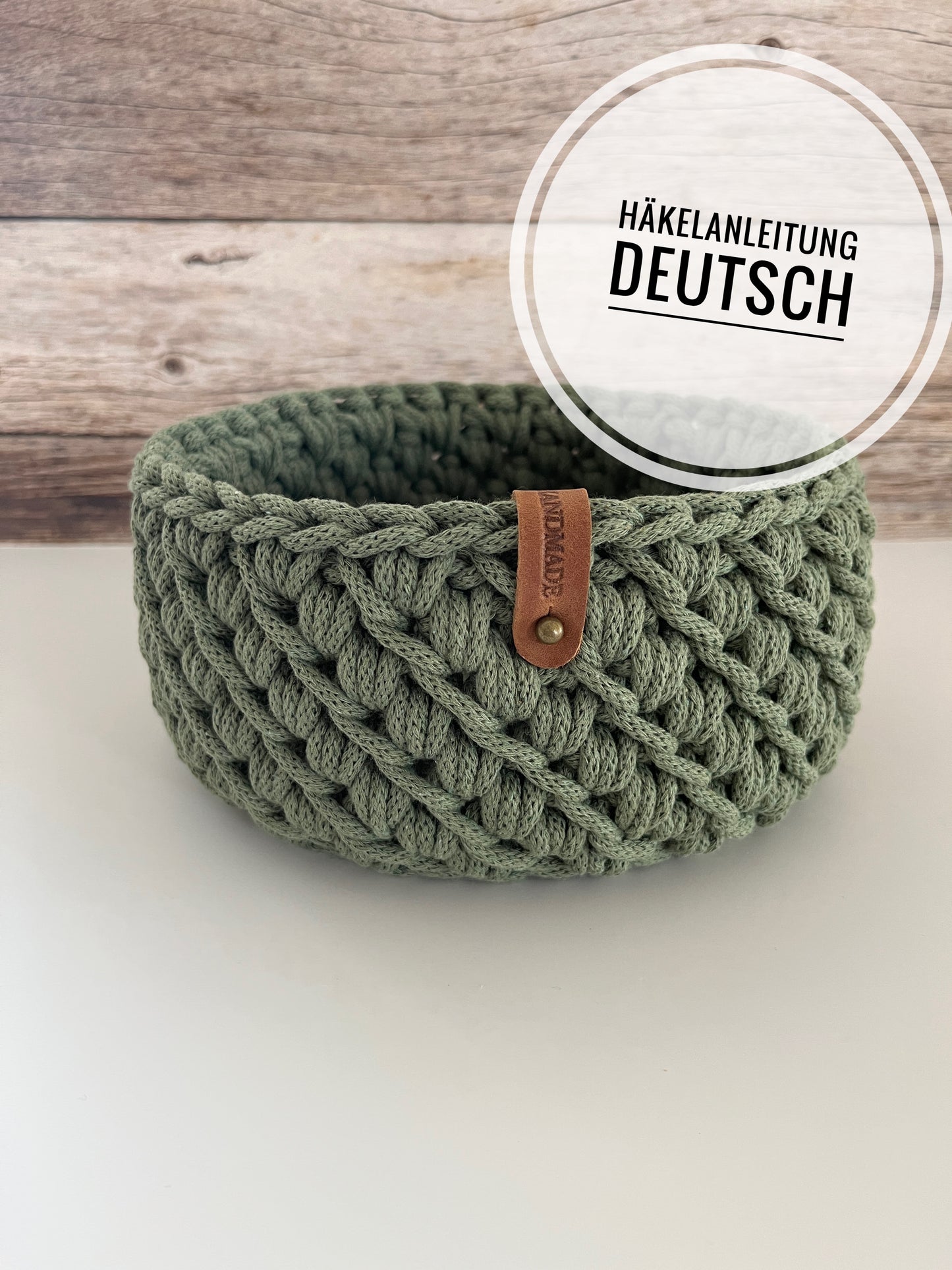 PDF DEUTSCHE Anleitung für ein Korb "Gänsefüßchen-Muster" - Design von Haekeltraum_byChristina