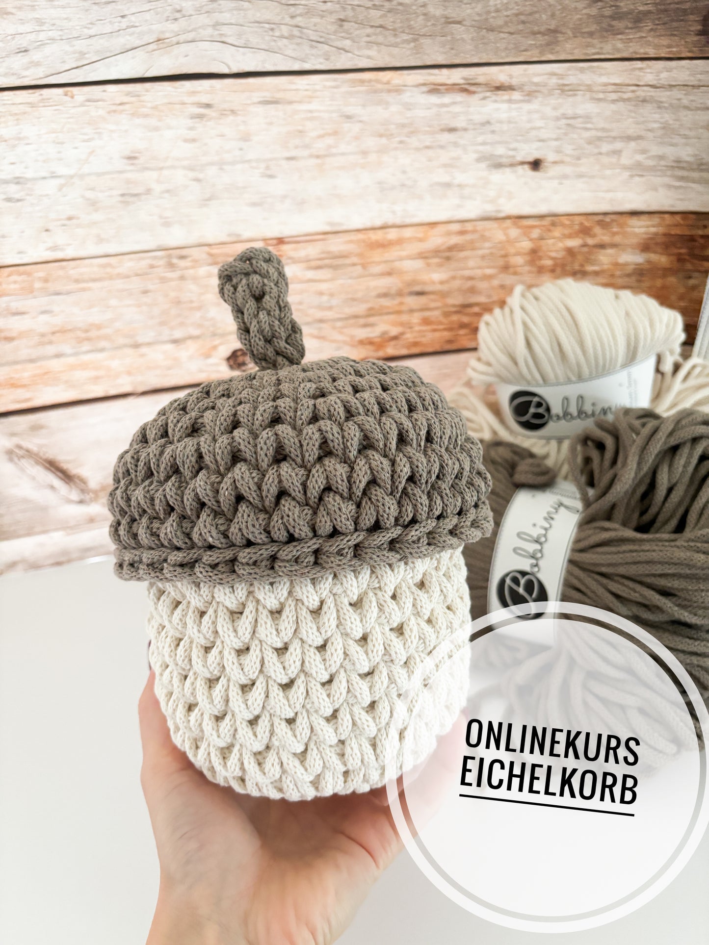 ONLINE-KURS- „Deutsch" für einen Eichelkorb- Design von Haekeltraum_byChristina