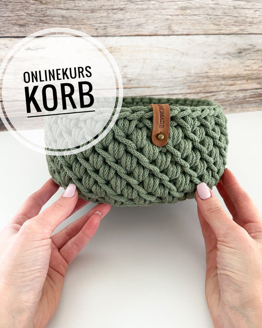 ONLINE-KURS- „Deutsch" für einen Korb "Gänsefüßchen"- Design von Haekeltraum_byChristina