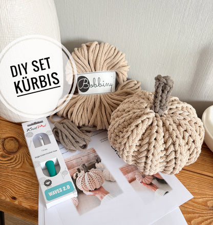 DIY Set+ Anleitung für einen "Kürbis"