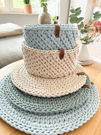 Häkelkorb „Beauty“ Korb Utensilo Aufbewahrung Geschenkideen
