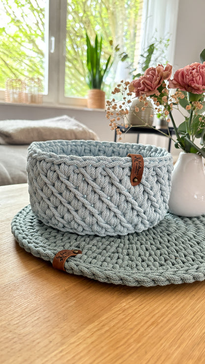 Häkelkorb „Beauty“ Korb Utensilo Aufbewahrung Geschenkideen