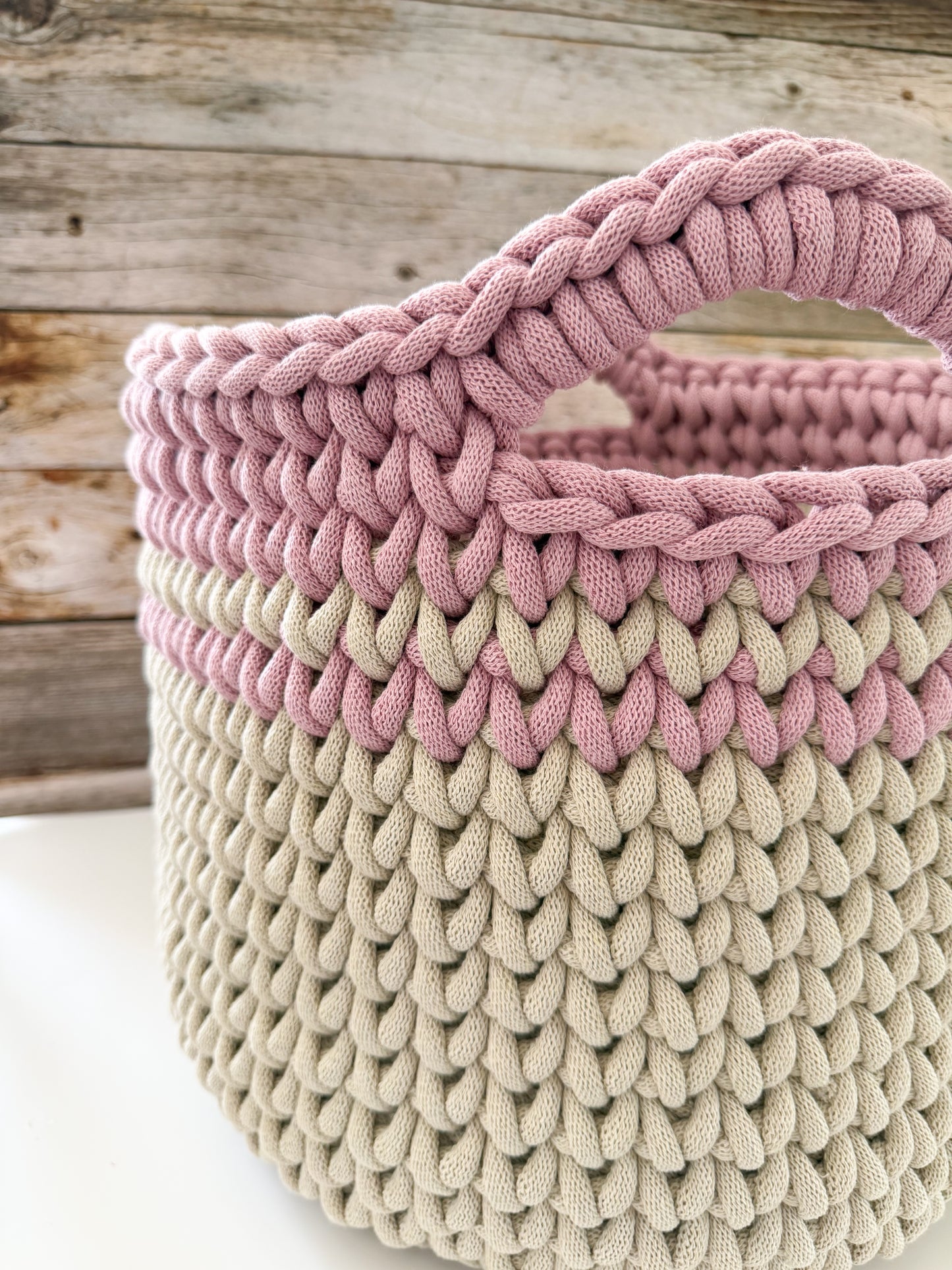 Jumbokorb Häkelanleitung PDF 36x36 cm | großer Aufbewahrungskorb DIY | Korb häkeln Deutsch | Handmade Basket Pattern