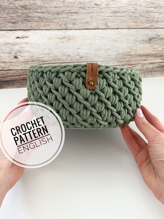 PDF Crochet Pattern for a Basket “Houndstooth Pattern” – Design by Haekeltraum_byChristinayChristina (Kopie)