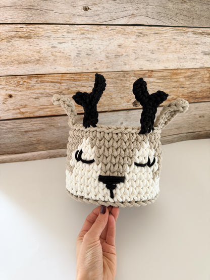 DIY Set+DEUTSCHE Anleitung für ein Rehkorb - Design von Haekeltraum_byChristina