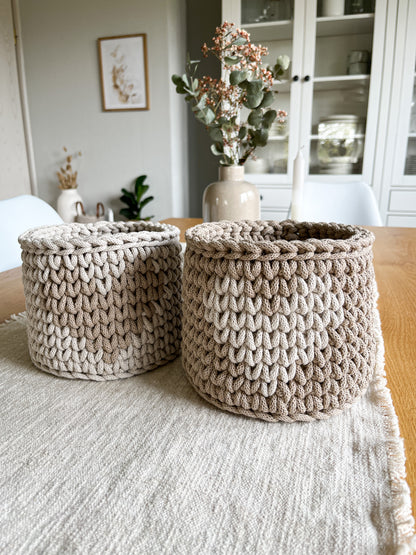 Häkelkorb,  „Herz“ Muttertag, Geschenkidee, Utensilo Aufbewahrung ,Kinderzimmer