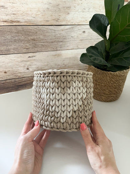 Häkelkorb,  „Herz“ Muttertag, Geschenkidee, Utensilo Aufbewahrung ,Kinderzimmer