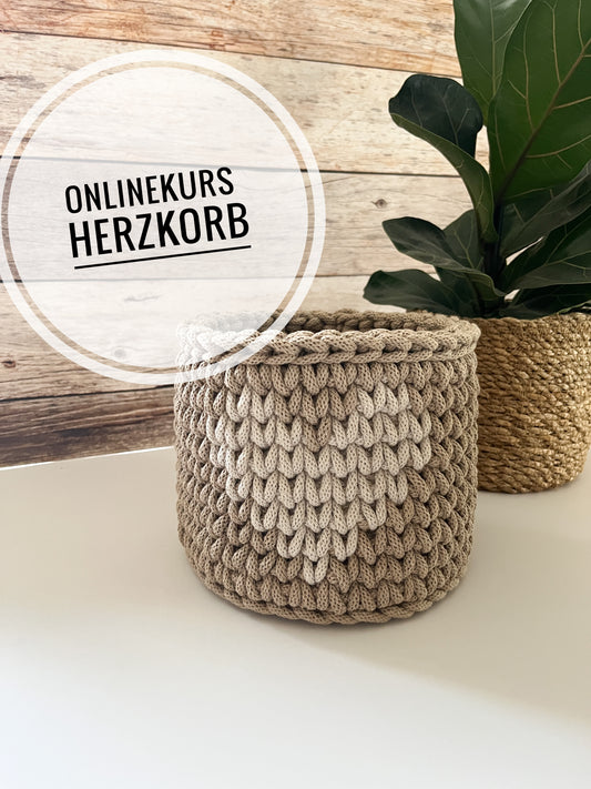 ONLINE-KURS- „Deutsch" für einen Herzkorb- Design von Haekeltraum_byChristina