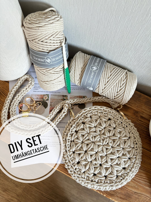 DIY Set+DEUTSCHE Anleitung für eine Umhängetasche Jasmin, von Haekeltraum_byChristina