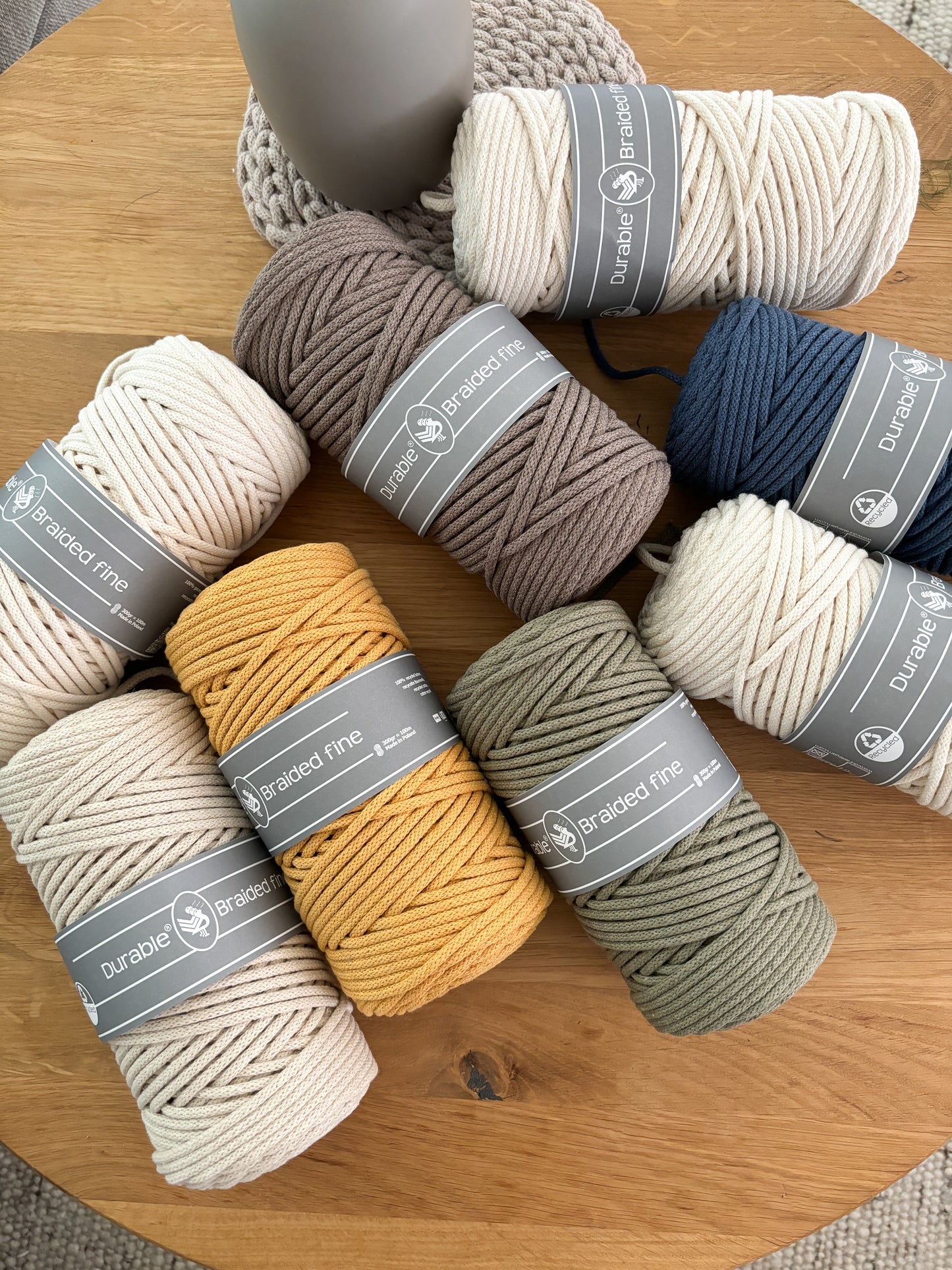 Durable Braided Fine 3mm | Handarbeit | Bastelschnur |