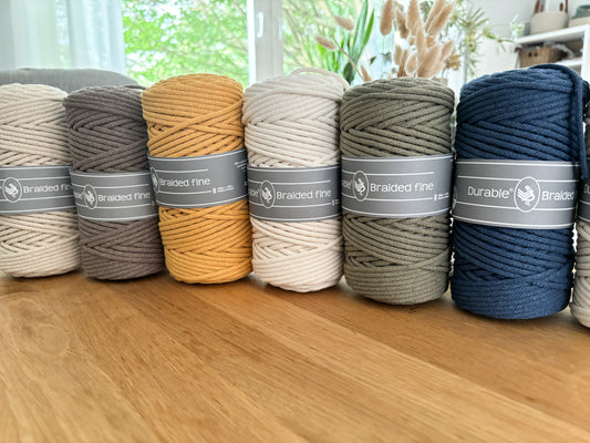 Durable Braided Fine 3mm | Handarbeit | Bastelschnur |