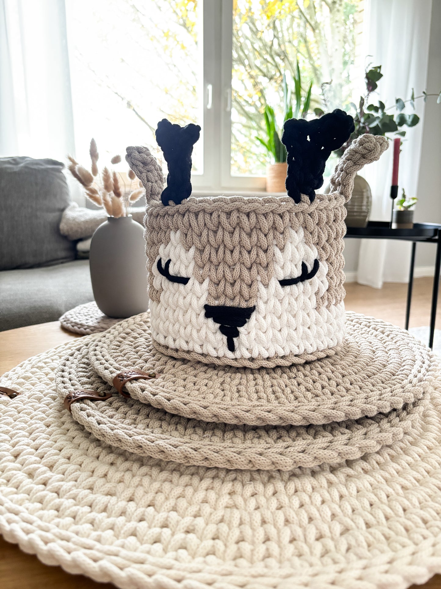 DIY Set+DEUTSCHE Anleitung für ein Rehkorb - Design von Haekeltraum_byChristina
