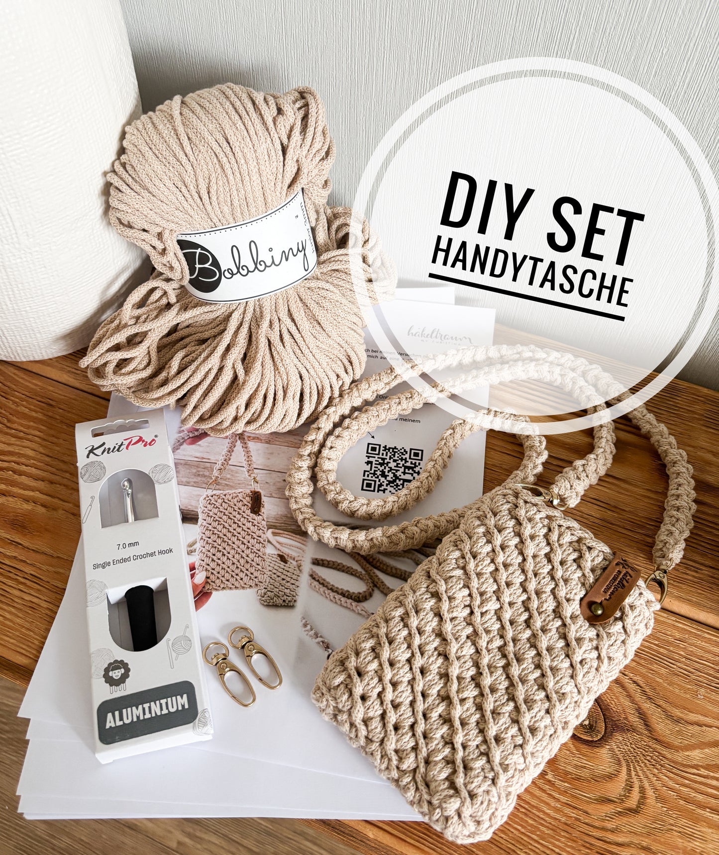 DIY Set+ Anleitung für einen "Handytasche"