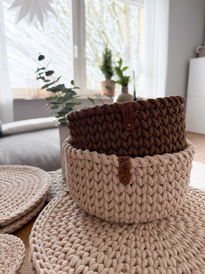 Häkelkorb „Brotkorb" Korb Utensilo Aufbewahrung