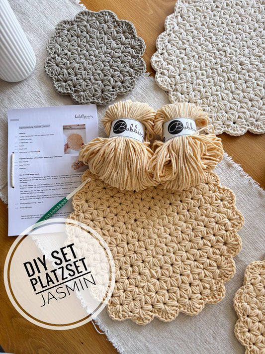 DIY Set+ Anleitung für einen "Platzset Jasmin"
