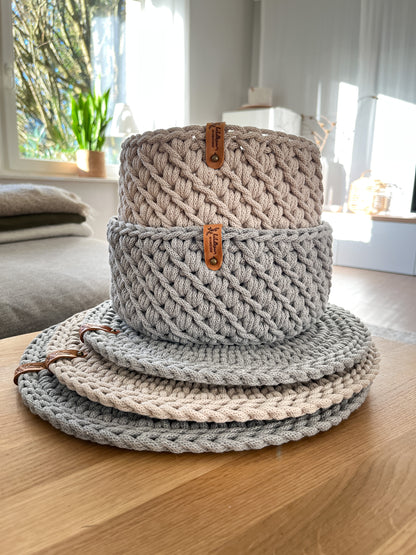 Häkelkorb „Beauty“ Korb Utensilo Aufbewahrung Geschenkideen