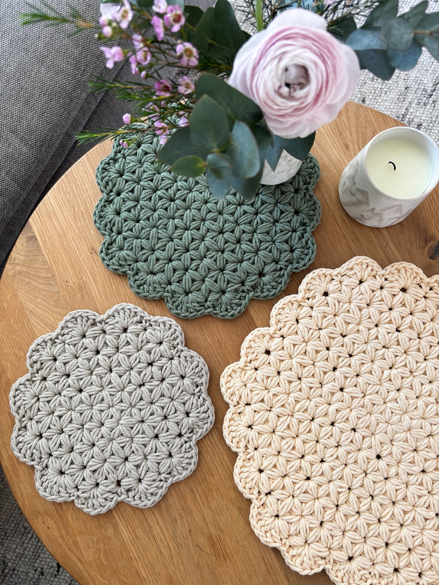 Platzsets Tischsets Untersetzer "Jasmin"