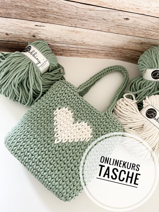 ONLINEKURS Deutsch Tasche „Herz“ von Haekeltraum_byChristina