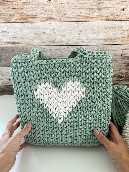 ONLINEKURS Deutsch Tasche „Herz“ von Haekeltraum_byChristina