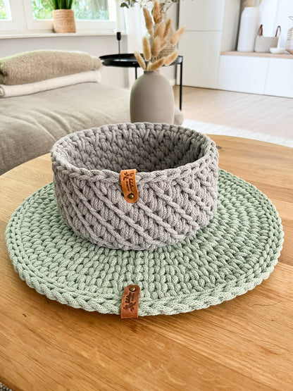 Häkelkorb „Beauty“ Korb Utensilo Aufbewahrung Geschenkideen