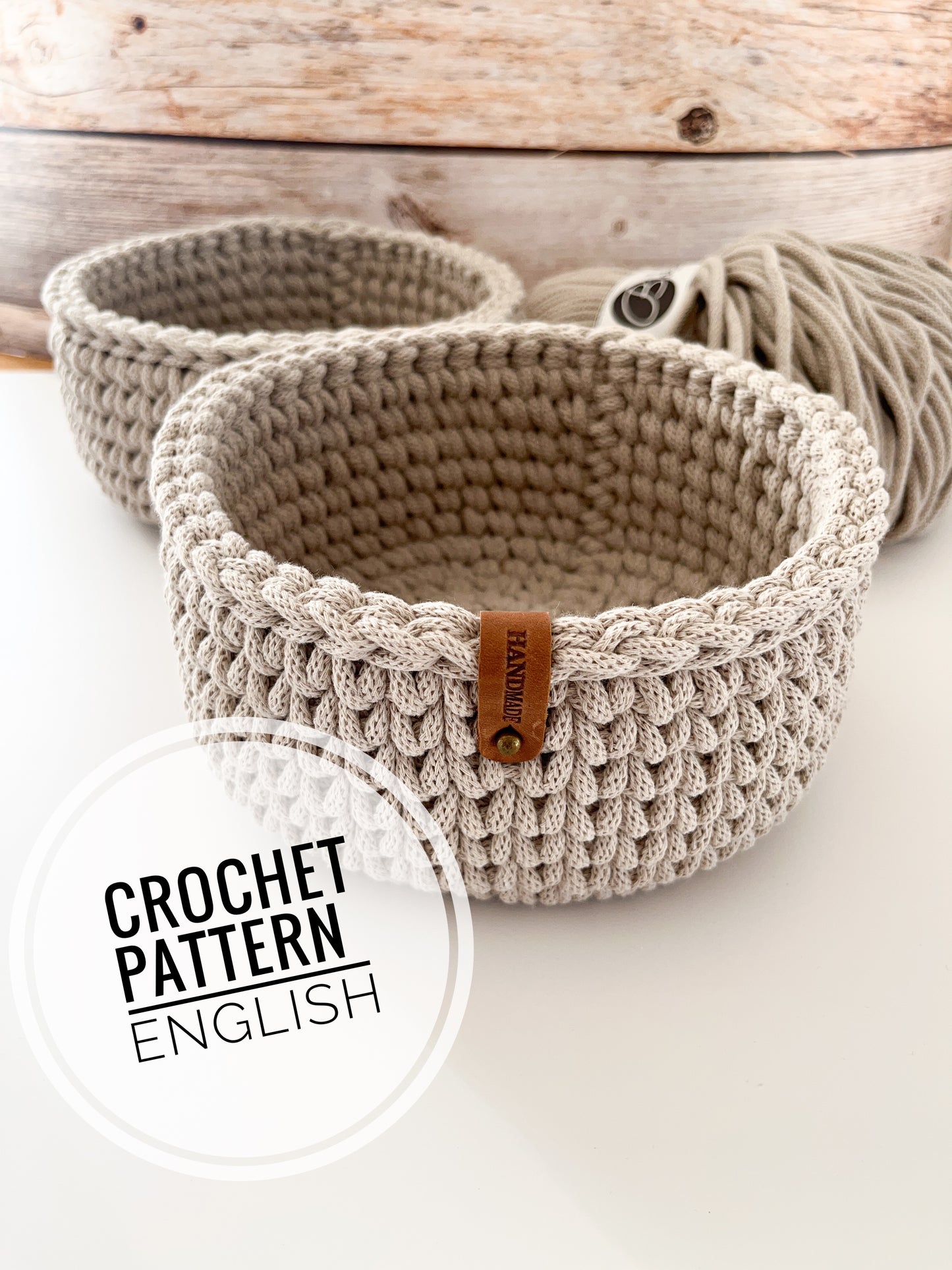 English Crochet Pattern for a Basket – Design by Haekeltraum_byChristina