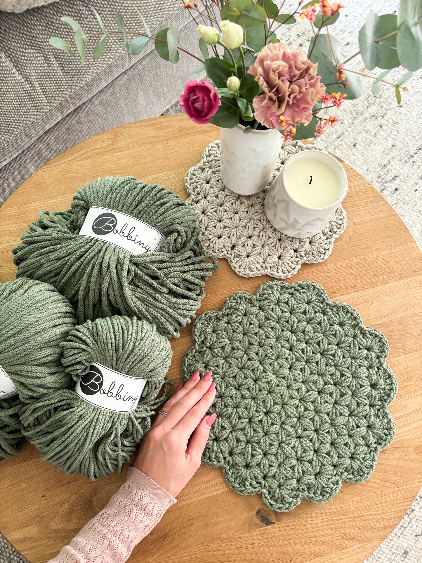 Platzsets Tischsets Untersetzer "Jasmin"