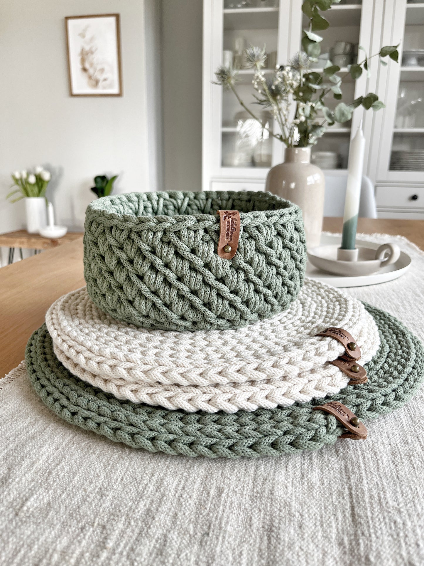 Häkelkorb „Beauty“ Korb Utensilo Aufbewahrung Geschenkideen