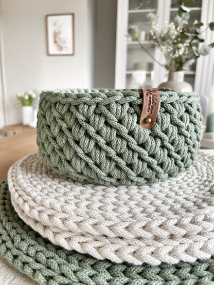 Häkelkorb „Beauty“ Korb Utensilo Aufbewahrung Geschenkideen