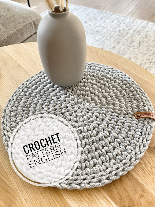 PDF „ENGLISH pattern “ Crochet pattern for a placemat - Design by Haekeltraum_byChristina