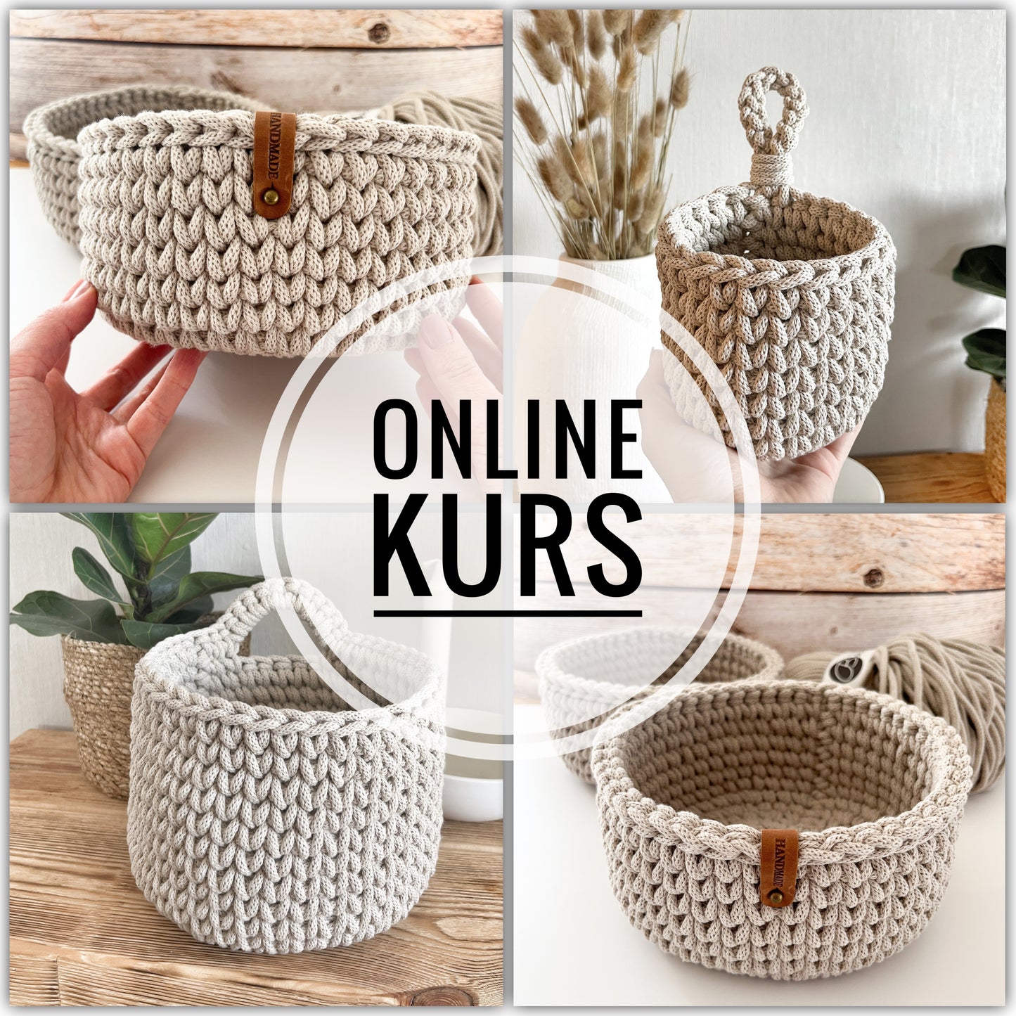 ONLINE-KURS- „Deutsch" für einen Korb + Bonusmaterial - Design von Haekeltraum_byChristina