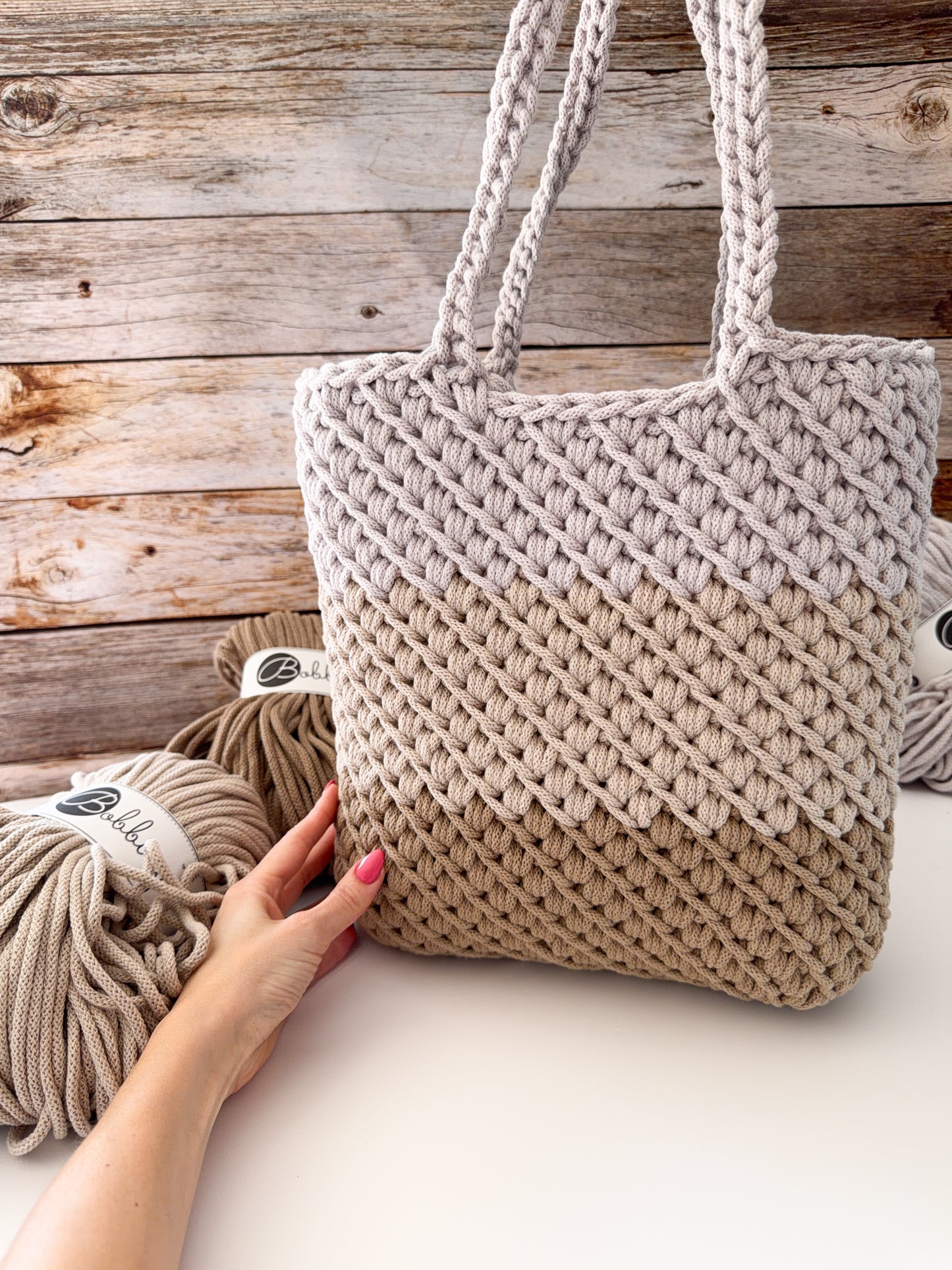 DIY Set+DEUTSCHE Anleitung für eine Tasche "Gänsefüßchen" von Haekeltraum_byChristina