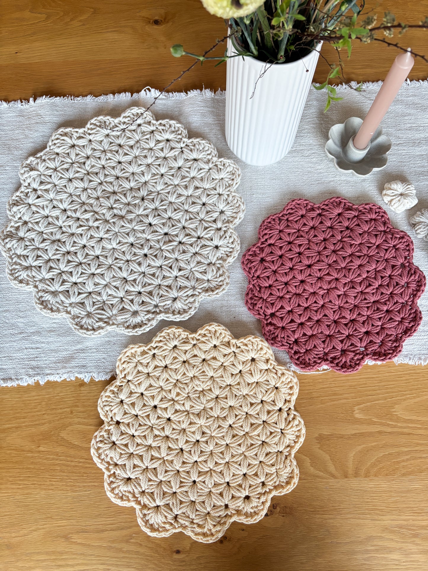 Platzsets Tischsets Untersetzer "Jasmin"